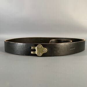 BILLY KIRK Size 32 Black Leather Belt